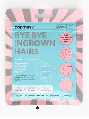 Popmask London Bye Bye Ingrown Hairs Microdart Patches for ingrown hair NEW PC